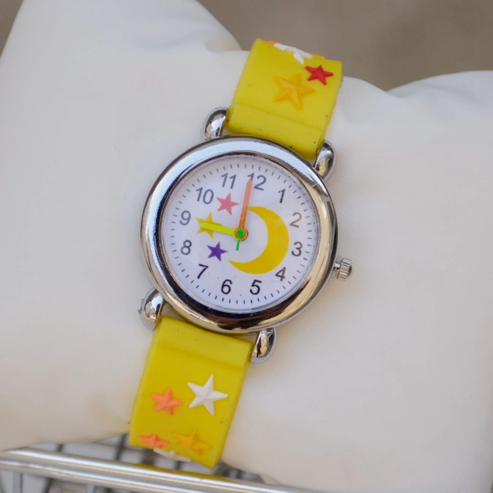 Sarı Kız Çocuk Saati 8974