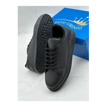 Erkek Klasik Siyah Ortopedik spor Sneakers Günlük Ayakkabı