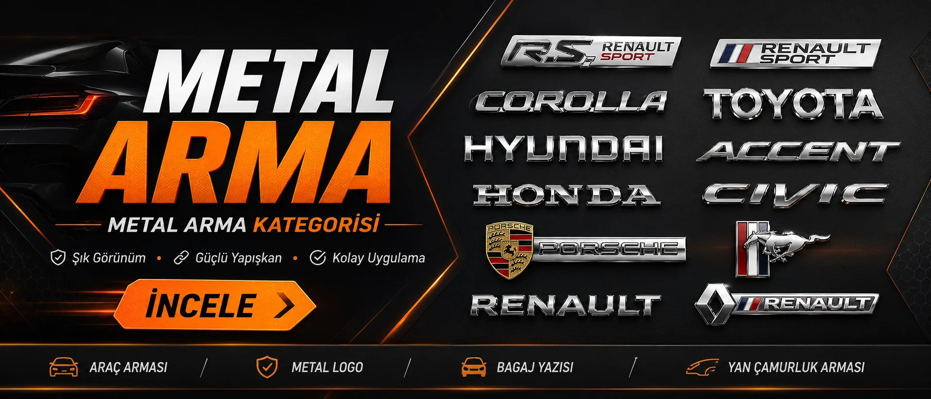 Simika Tuning ithal kaliteli metal arma çeşitleri