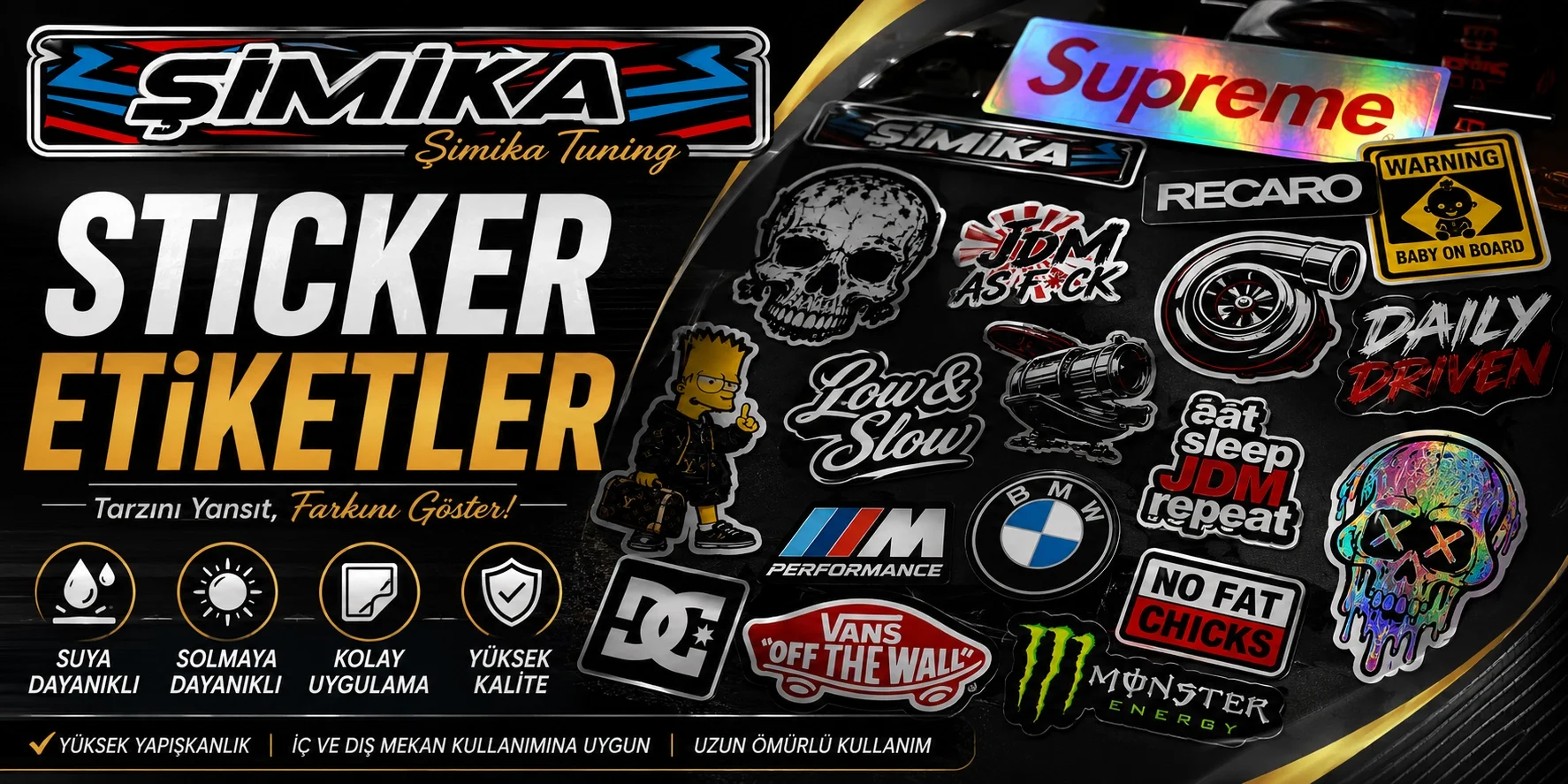 Simika Tuning sticker etiket