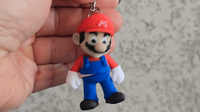 Super mario zincirli ayna Alti Süs