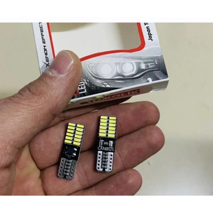T10 PARK LED Turuncu Oto Ampul– Güçlü Işık, 12V