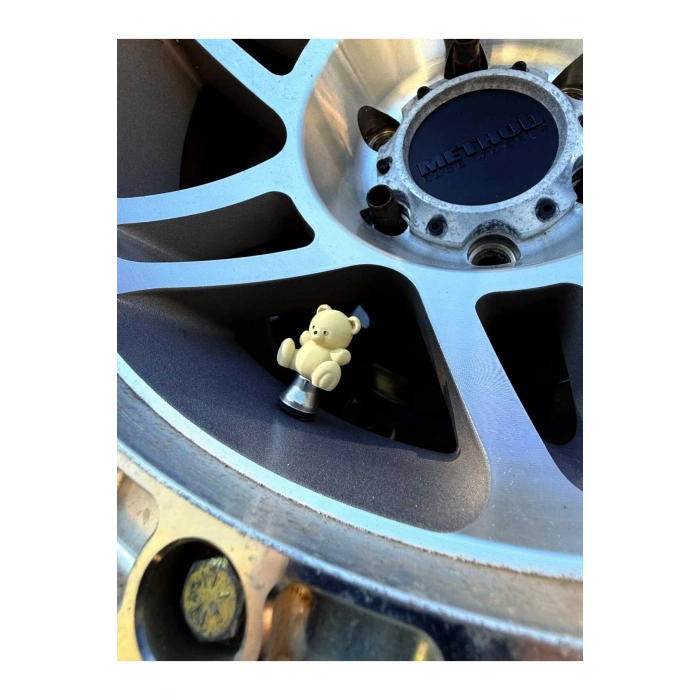 Ayıcık 4lü Sibop kapağı (beyaz renk) 3d