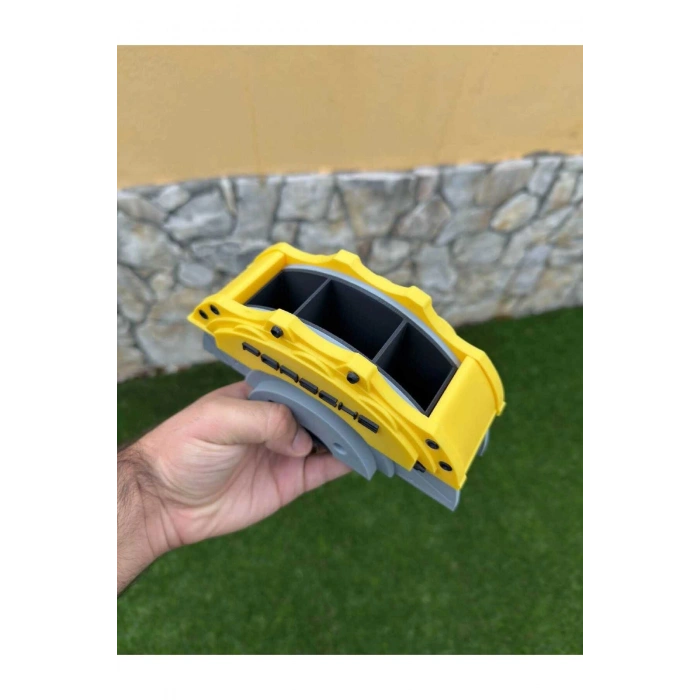 Porsche tasarımlı Spor Araba Kaliper modeli Kalemlik - 3D Masa Düzenleyici