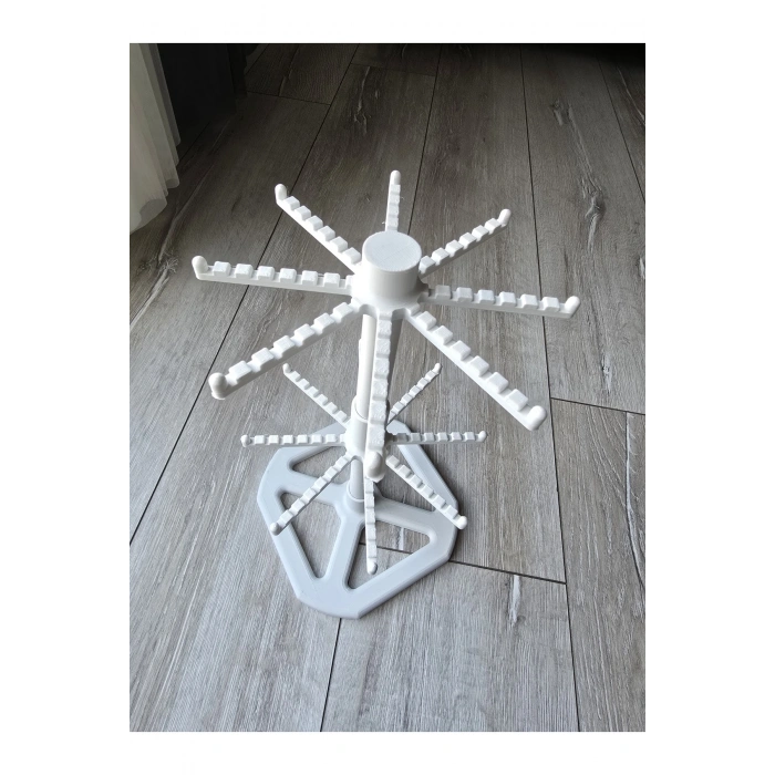 3d Anahtarlık Standı 2 katlı Dönen-Takı Organizer