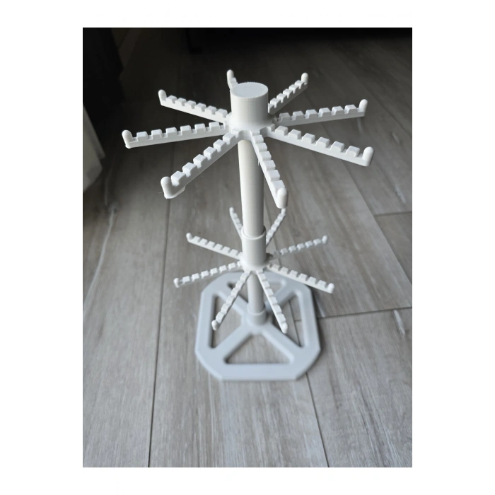 Anahtarlık Standı Renkli 2 katlı Dönen/Organizer_Düzenleyici