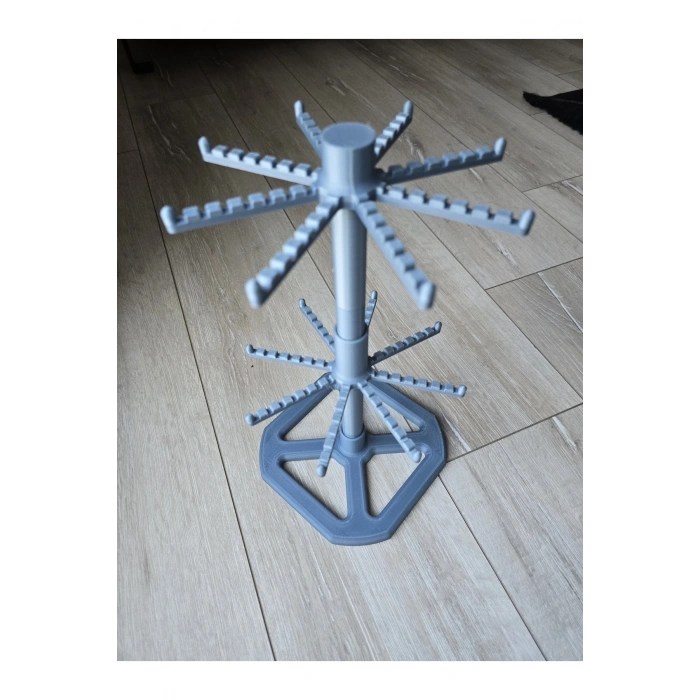 Anahtarlık Standı Renkli 2 katlı Dönen/Organizer_Düzenleyici