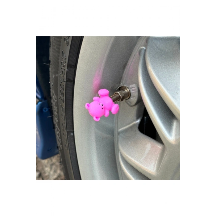 Pembe ayıcık sibop kapağı 4lü