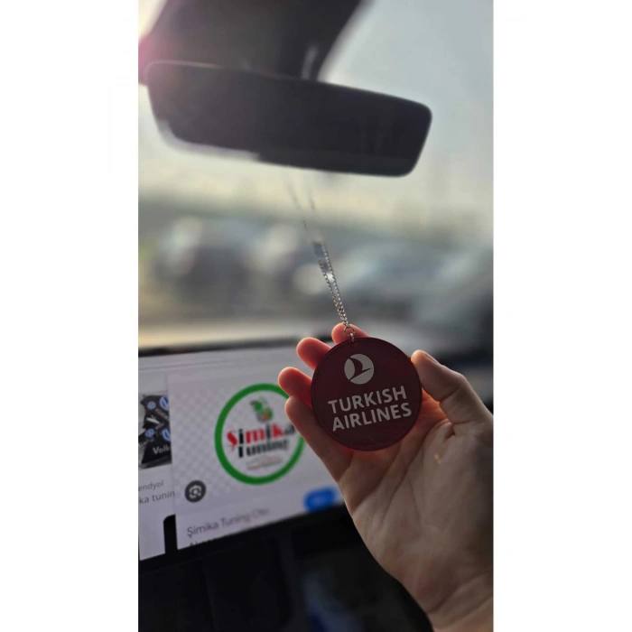 Türkish Airlines Dikiz Aynası Süsü Zincirli