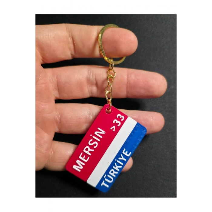 MERSİN Şehir İl Plakalık Anahtarlık
