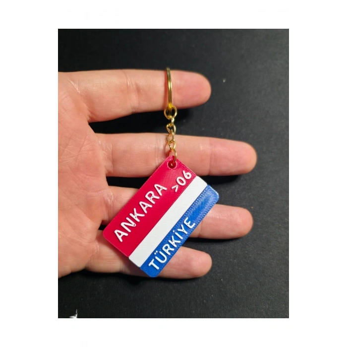 ANKARA Şehir İl Plakalık Anahtarlık