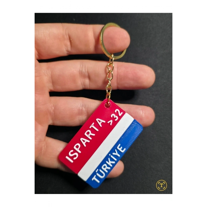 ISPARTA Şehir İl Plakalık Anahtarlık