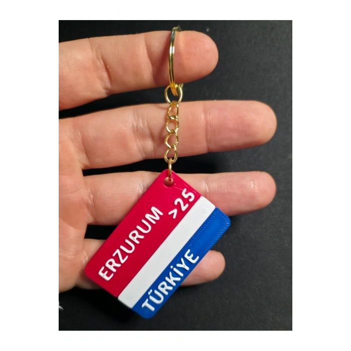 ERZURUM Şehir İl Plakalık Anahtarlık