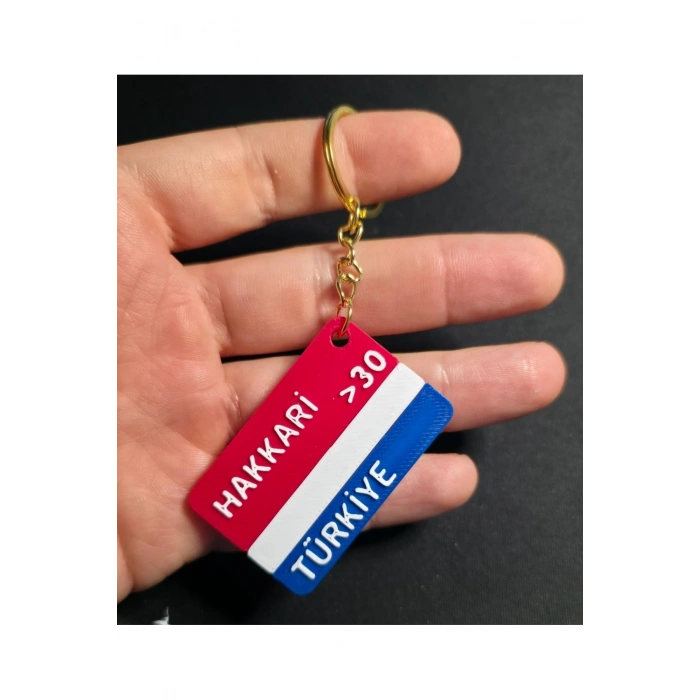 HAKKARİ Şehir İl Plakalık Anahtarlık