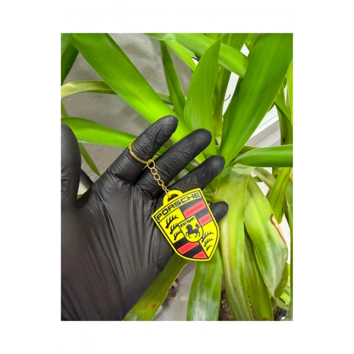 Porshe Tasarımlı Otomobil Anahtarlık 3d