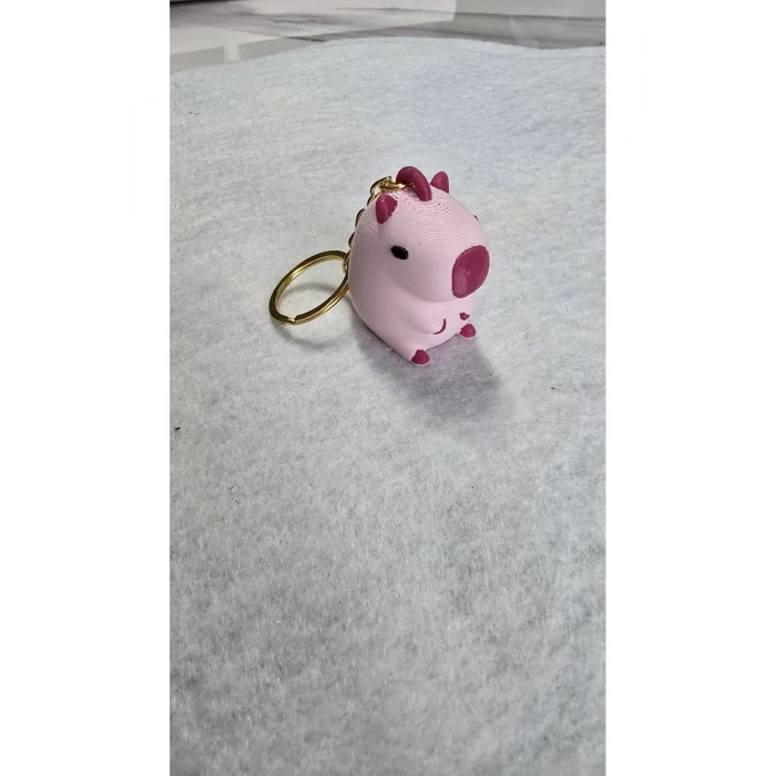 Pembe Capybara Anahtarlık Kaliteli Aksesuar Çanta charm