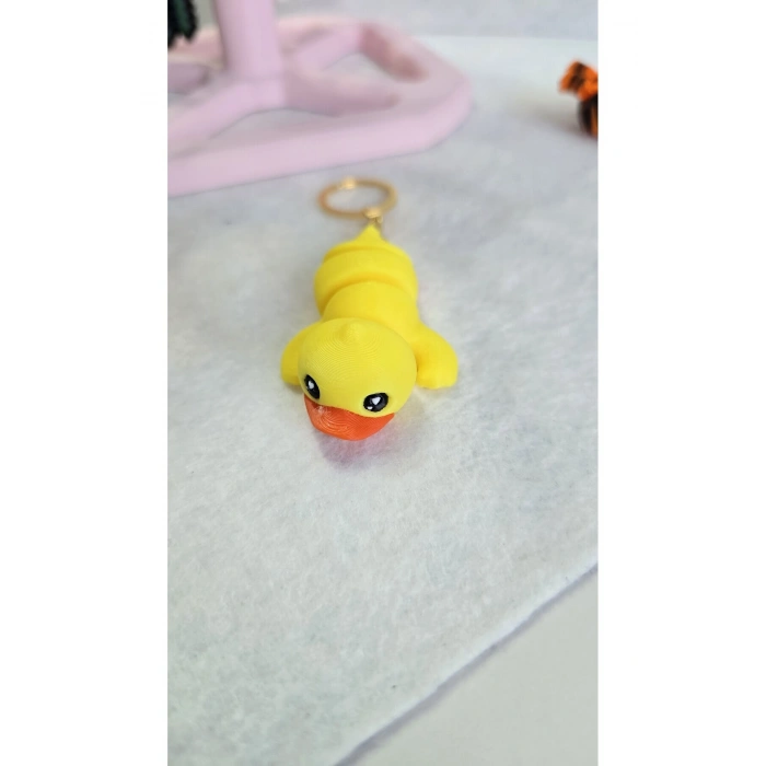 Sarı Ördek Anahtarlık Kaliteli Aksesuar Çanta charm