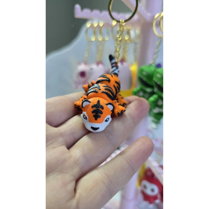 Hareketli Kaplan Anahtarlık Kaliteli Aksesuar Çanta charm