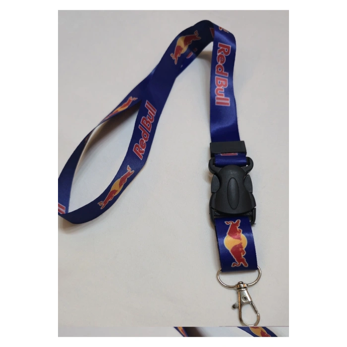 Redbull Mavi Boyun Askı İpi, Oto Ayna İp Anahtarlık