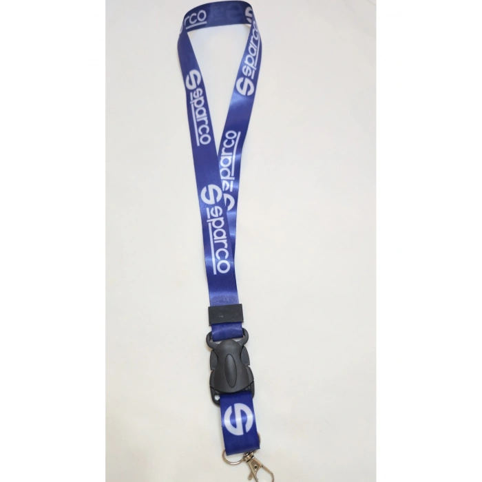 Mavi Boyun Askı İpi, Kancalı Oto Anahtarlık