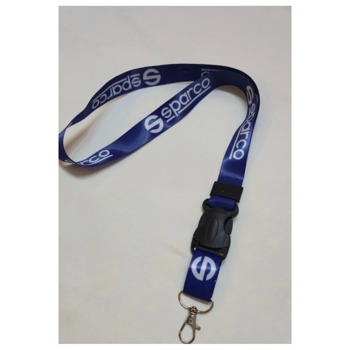 Mavi Boyun Askı İpi, Kancalı Oto Anahtarlık