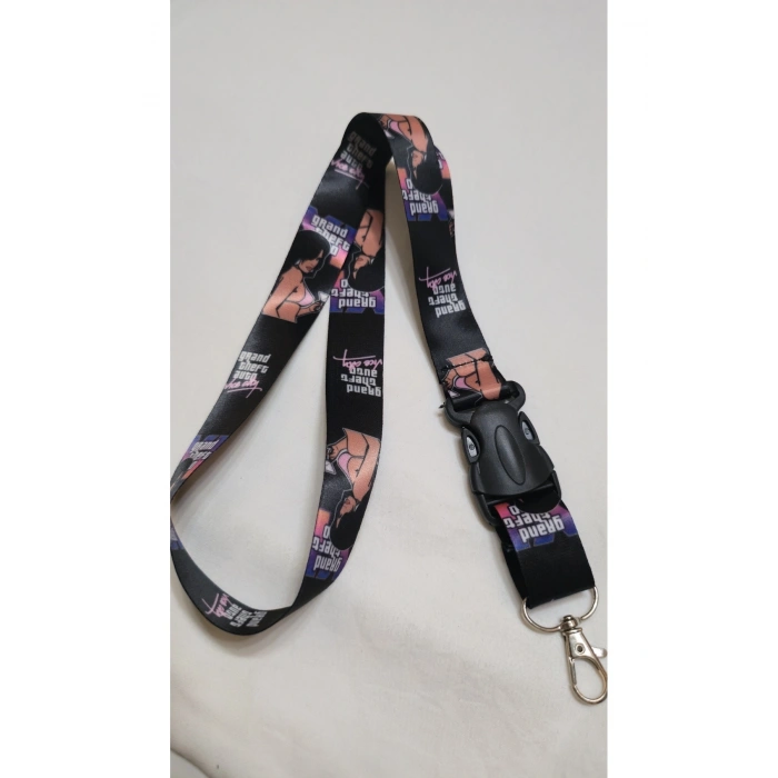 Vice city Boyun Askı İpi, Kancalı Oto Kumaş Anahtarlık, Otomobil Ayna İp