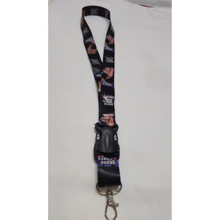 Vice city Boyun Askı İpi, Kancalı Oto Kumaş Anahtarlık, Otomobil Ayna İp