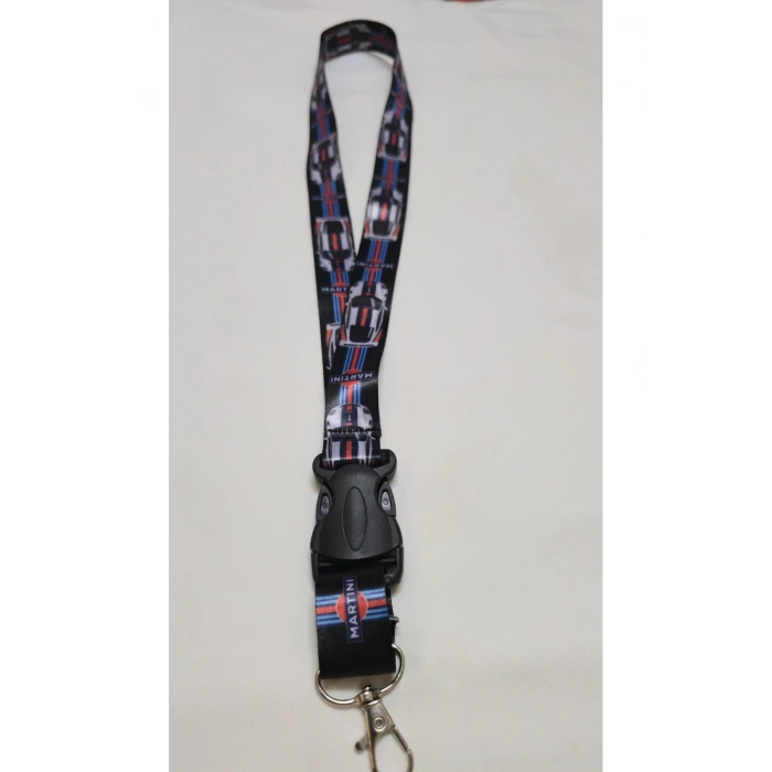 Martini Kumaş Boyun Askı İpi, Kancalı Oto Kumaş Anahtarlık, Otomobil Ayna İp