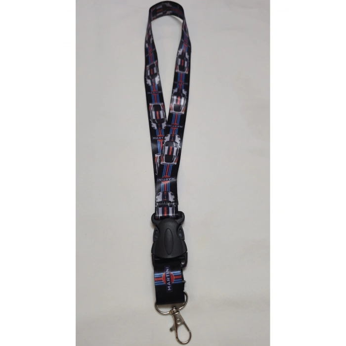 Martini Kumaş Boyun Askı İpi, Kancalı Oto Kumaş Anahtarlık, Otomobil Ayna İp