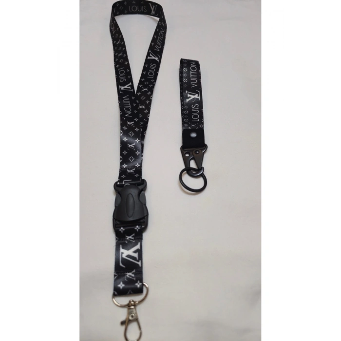 Luis siyah Otomobil Kumaş Ayna İp ve Kancalı Kumaş Anahtarlık