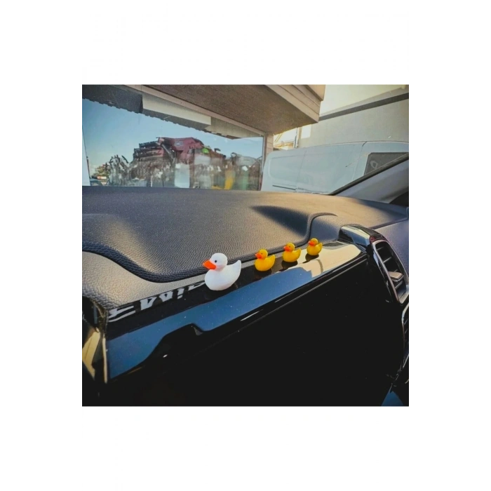 Sevimli Ördek Anne ve 3 yavrusu Dikiz aynası aksesuar, araç içi torpido dekorasyon