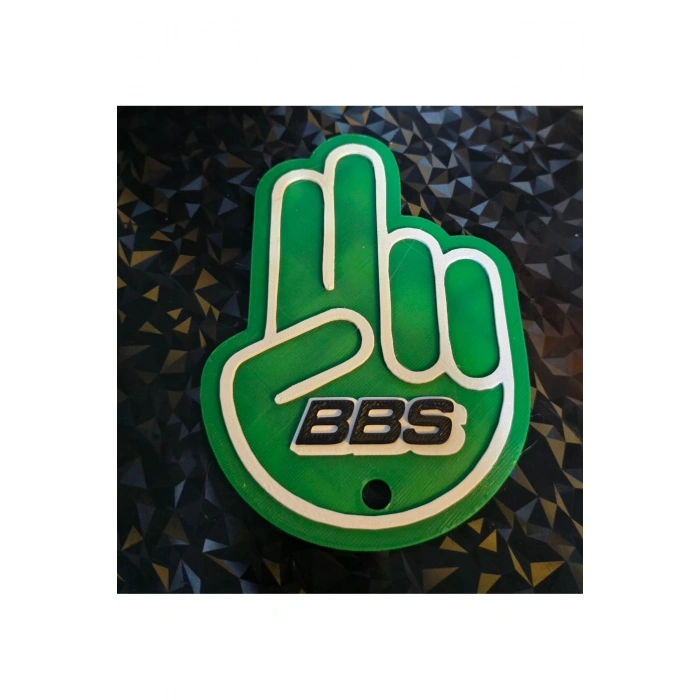 BBS JDM El Arka Silecek El Sallama Plastik Aparat 3d Kaliteli Aksesuar Büyük Boy