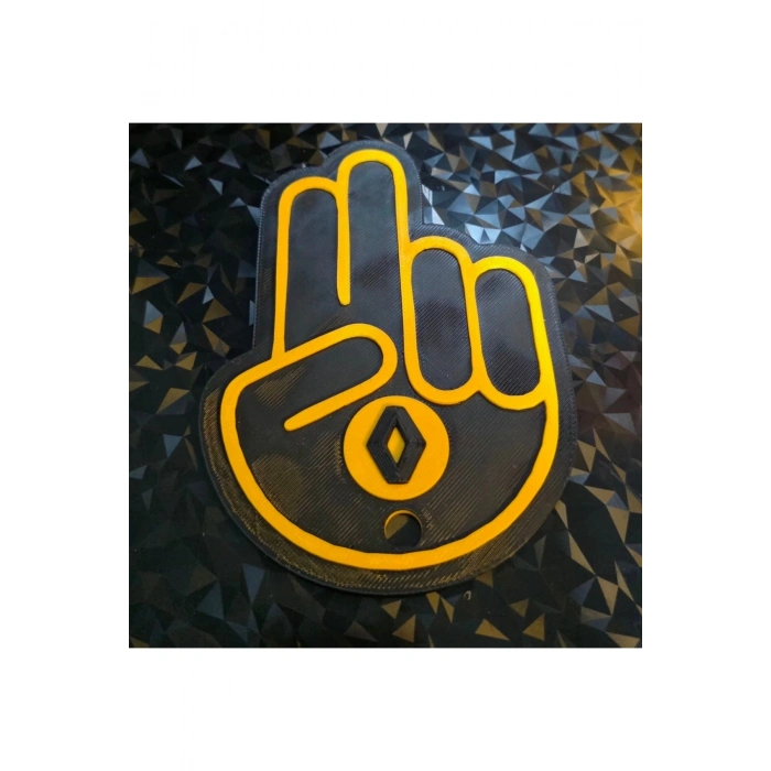 RENAULT JDM El Arka Silecek El Sallama Plastik Aparat 3d Kaliteli Aksesuar Büyük Boy