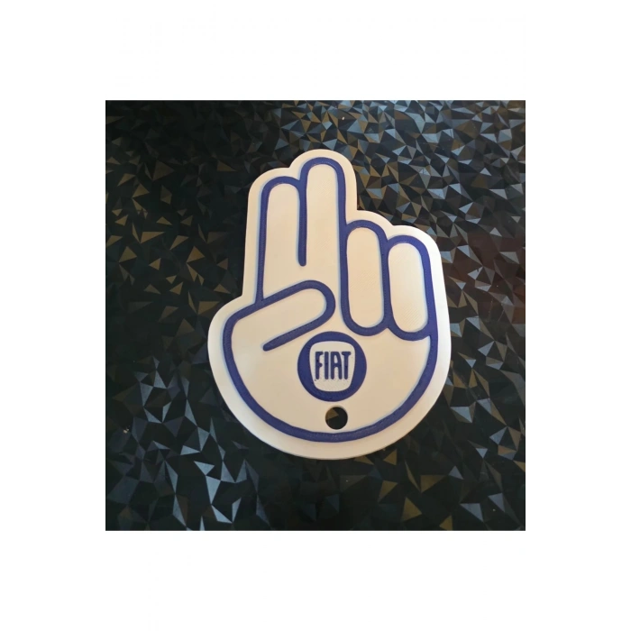 FİAT JDM El Arka Silecek El Sallama Plastik Aparat 3d Kaliteli Aksesuar Büyük Boy