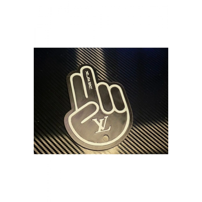 Luis JDM El Arka Silecek El Sallama Plastik Aparat 3d Kaliteli Aksesuar Büyük Boy