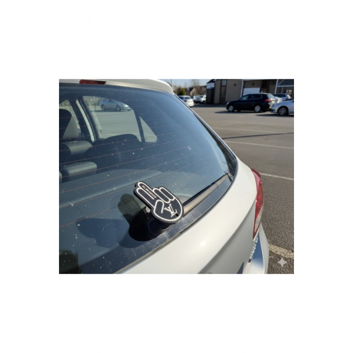 Luis JDM El Arka Silecek El Sallama Plastik Aparat 3d Kaliteli Aksesuar Büyük Boy