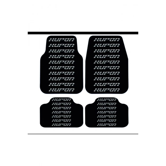 KUPON KAYMAZ TABAN DEKOR OTO HALI PASPAS ÜNİVERSAL YIKANABİLİR(KANCALI KUMAŞ ANAHTARLIK HEDİYELİ)