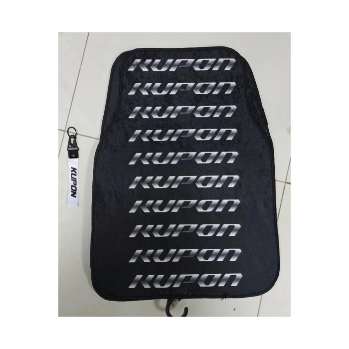 KUPON KAYMAZ TABAN DEKOR OTO HALI PASPAS ÜNİVERSAL YIKANABİLİR(KANCALI KUMAŞ ANAHTARLIK HEDİYELİ)