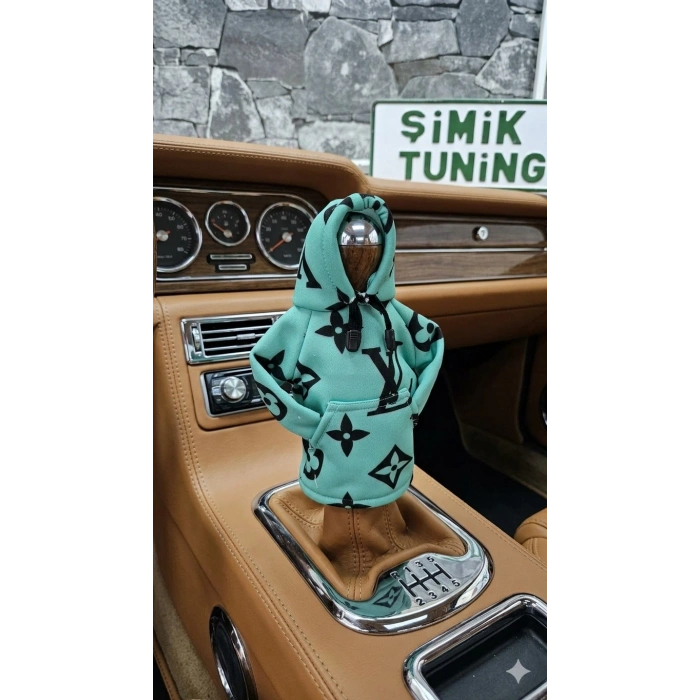 LV DESEN OTOMOBİL POLAR VİTES TOPUZU KILIFI HOODİE VİTES TOPUZ POLAR SWEAT