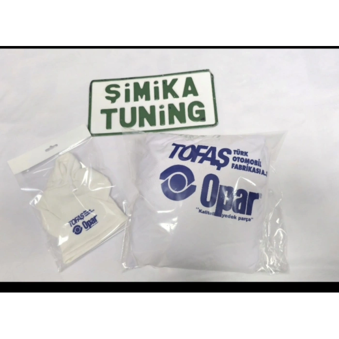 TOFAŞ BEYAZ OPAR ÖN ARKA KILIF 4 PARÇA(ARKA LOGOLU)VİTES POLAR HEDİYELİ