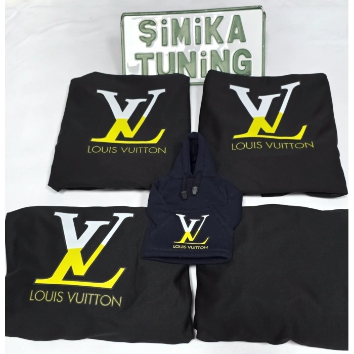 LV SİYAH OTOMOBİL SERVİS KILIFI ÖN VE ARKA 4PARÇA TAKIM POLAR VİTES TOPUZU KILIFI HEDİYELİ