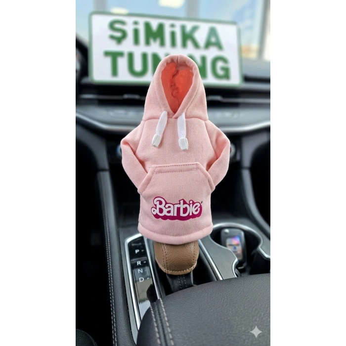 BARBİ PEMBE POLAR VİTES TOPUZU KILIFI HOODİE VİTES SWEAT VİTES TOPUZU KIYAFETİ