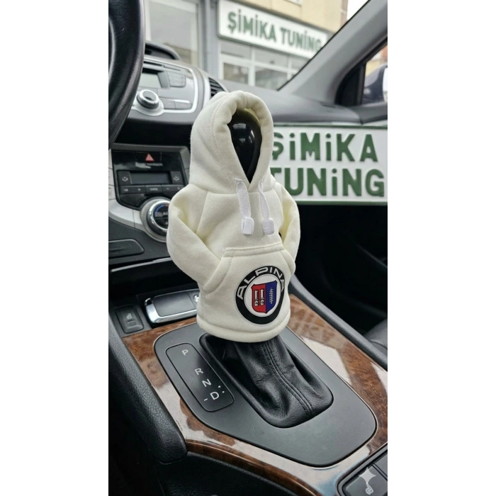 ALPİNA DESEN OTOMOBİL VİTES POLARI - HOODİE VİTES TOPUZ KIYAFETİ - POLAR VİTES TOPUZU KILIFI