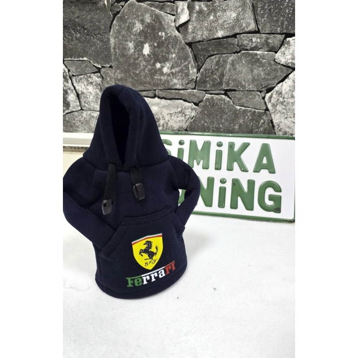 FERRARİ DEKOR OTOMOBİL VİTES POLARI - HOODİE VİTES TOPUZ KIYAFETİ - POLAR VİTES TOPUZU KILIFI