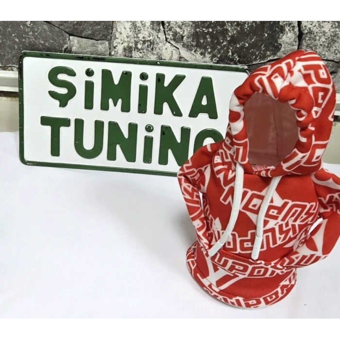 KUPON KIRMIZI OTOMOBİL VİTES POLARI HOODİE ARAÇ VİTES TOPUZU KIYAFETİ ARAÇ VİTES TOPUZU