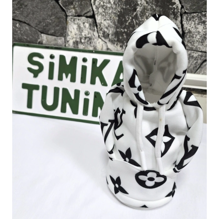 LV DESEN OTOMOBİL POLAR VİTES TOPUZU KILIFI HOODİE VİTES TOPUZ KIYAFETİ