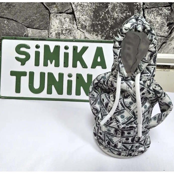 DOLAR DESEN OTOMOBİL VİTES POLARI HOODİE ARAÇ VİTES TOPUZU KIYAFETİ ARAÇ VİTES KILIF