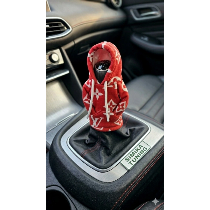 LV DESEN OTOMOBİL POLAR VİTES TOPUZU KILIFI HOODİE VİTES TOPUZ KIYAFETİ