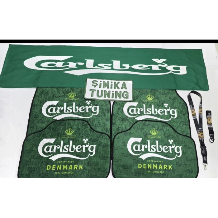 DEKOR OTOMOBİL TORPİDO HAVLUSU GÖĞÜS HALISI ve ÖN ARKA PASPAS TAKIMI - AYNA İPİ VE ANAHTARLIK HEDİYELİ