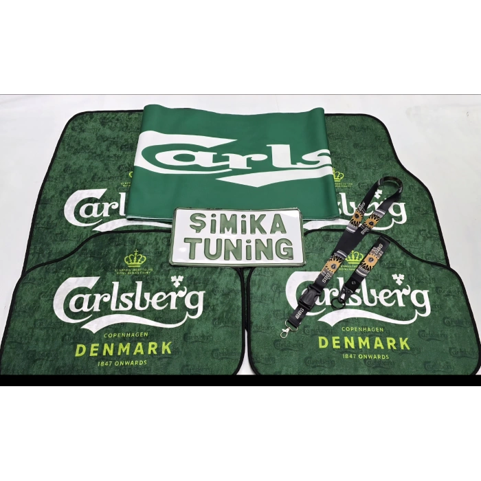 DEKOR OTOMOBİL TORPİDO HAVLUSU GÖĞÜS HALISI ve ÖN ARKA PASPAS TAKIMI - AYNA İPİ VE ANAHTARLIK HEDİYELİ